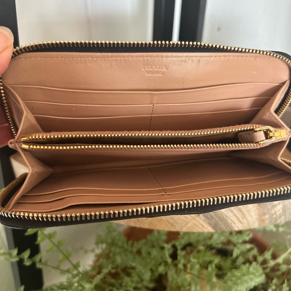 Prada Leather Zip Wallet - Picture 4 of 10